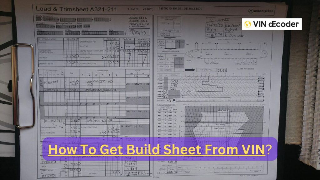 How To Get Build Sheet From VIN